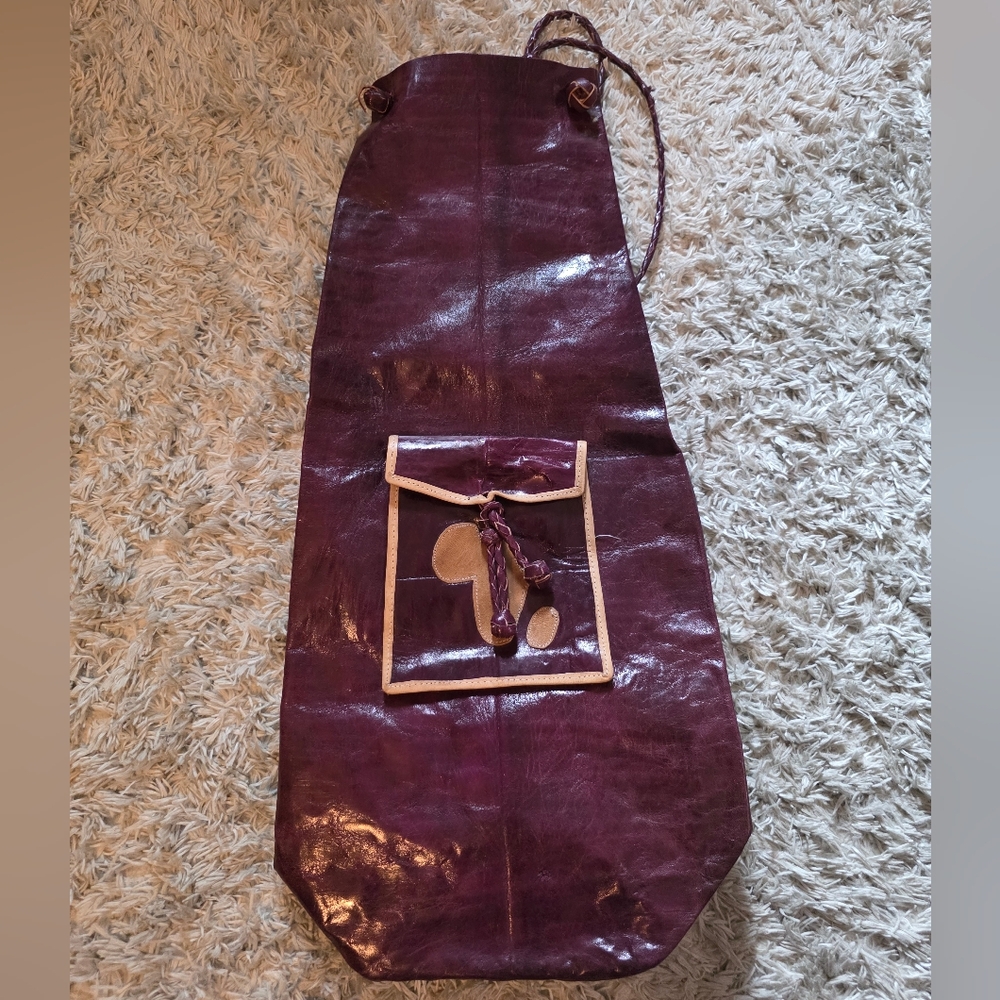 Large Leather African Satchel Backpack Duffle Bag